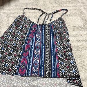 Women's Multicolor Patterned Top